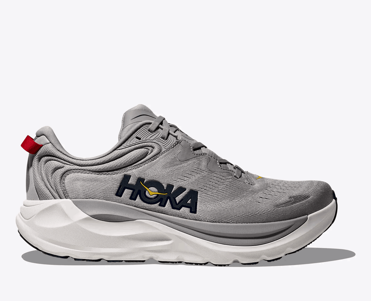 Explore HOKA Men Gaviota 6 Wide - Stellar Grey / Stardust for trail, outdoor & lifestyle use | Liv Activ Singapore