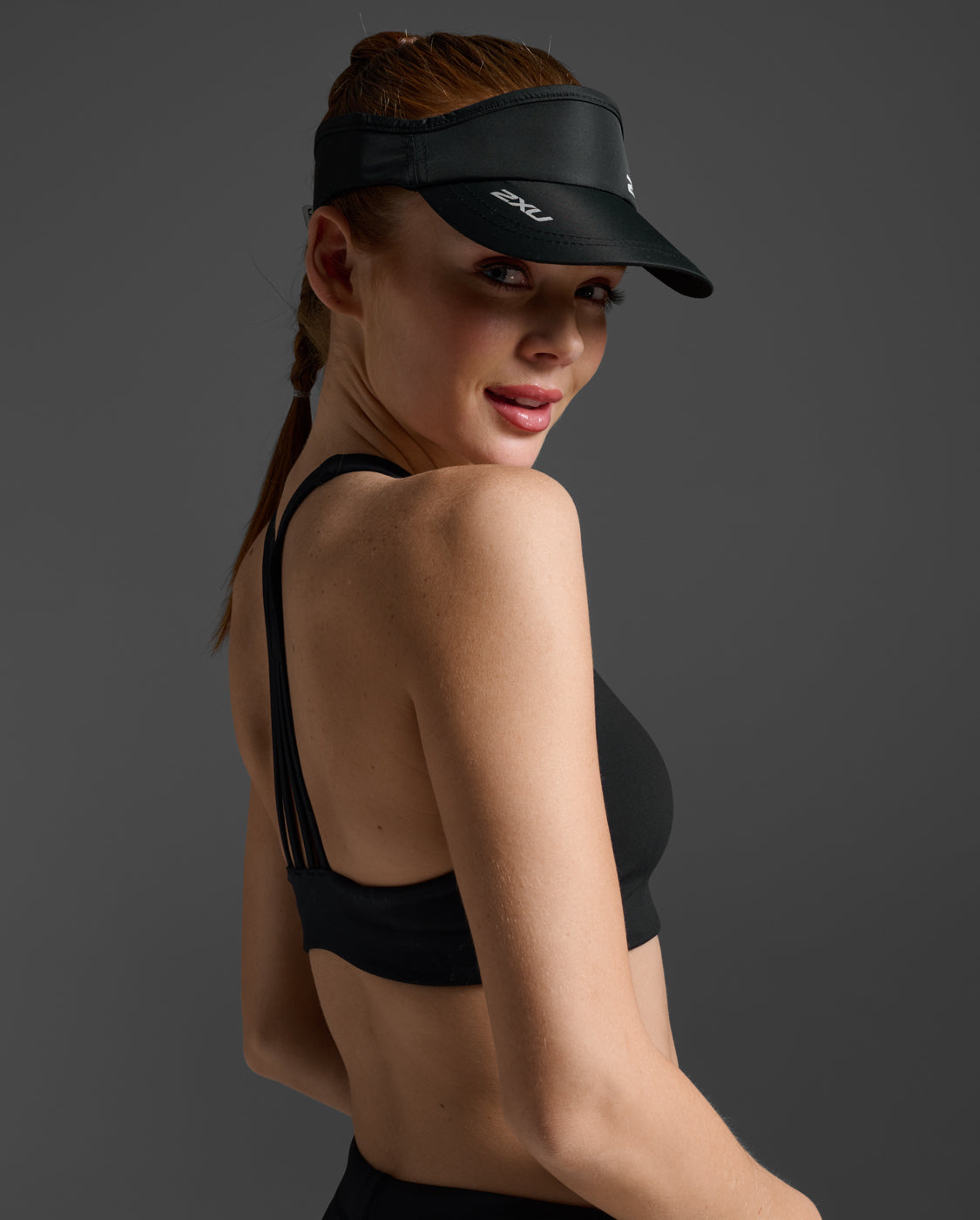 2XU Unisex Run Visor - Black / Black