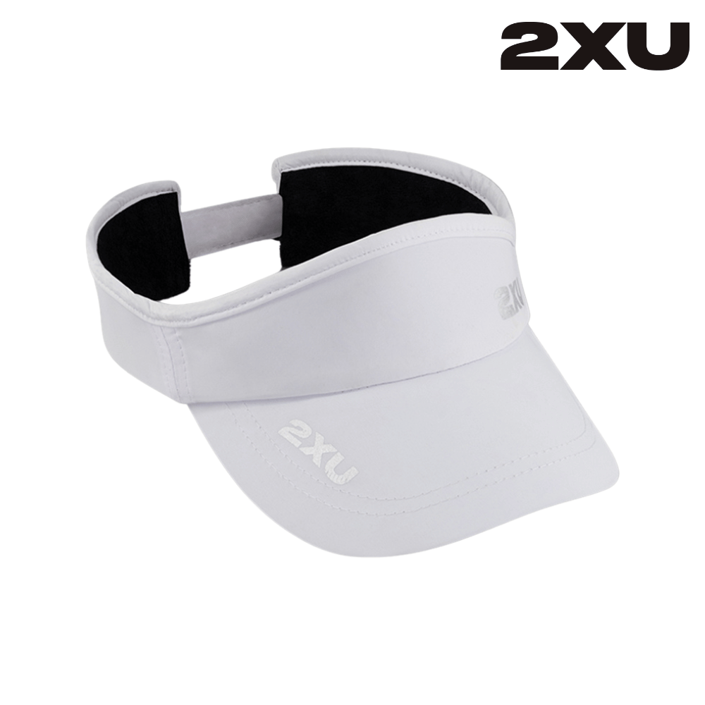 2XU Unisex Run Visor - White / White