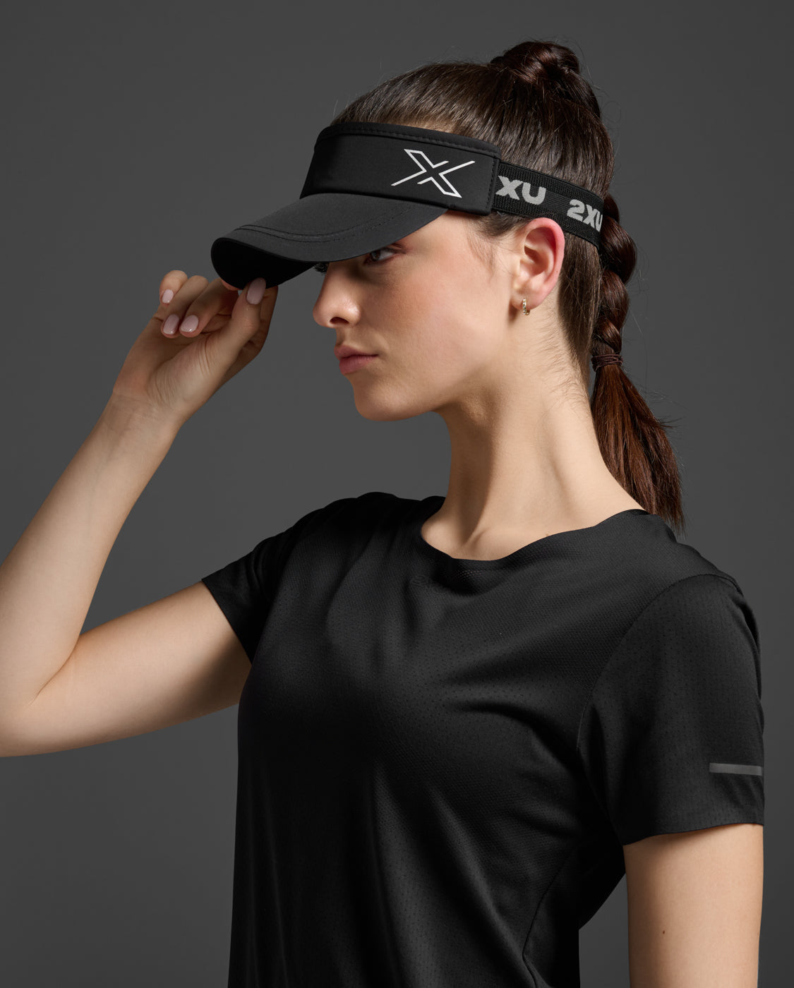 2XU Unisex Performance Visor - Black / Black