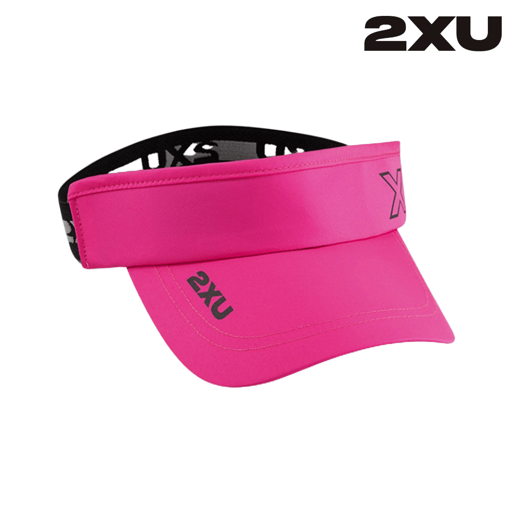 2XU Unisex Performance Visor - Fuchsia / Black