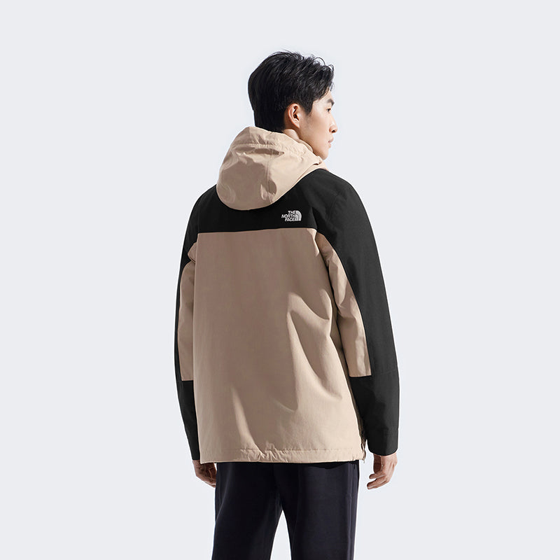 The North Face Men Elements Fleece Triclimate Jacket - AP Mushroom Grey / TNF Black / Mocha Brown