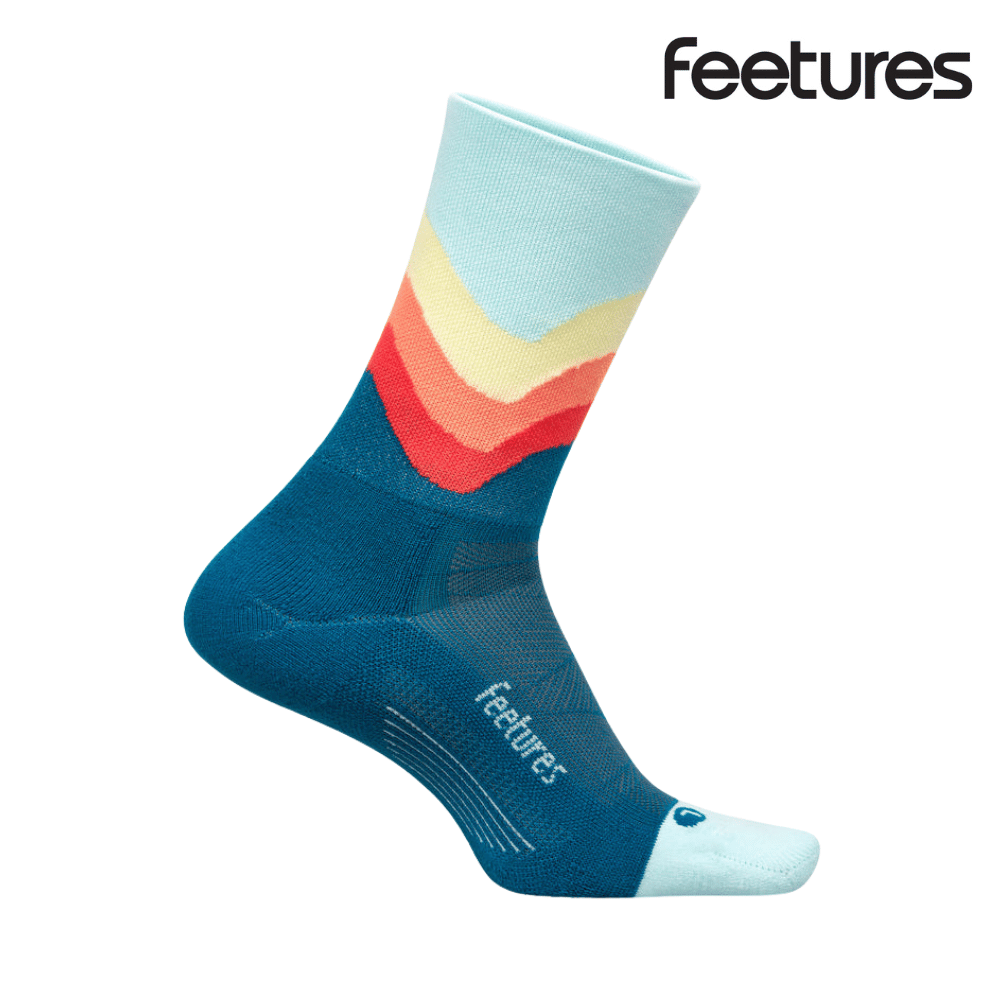 Explore Feetures Active Elite Light Cushion Mini Crew - Blue Swell for trail, outdoor & lifestyle use | Liv Activ Singapore