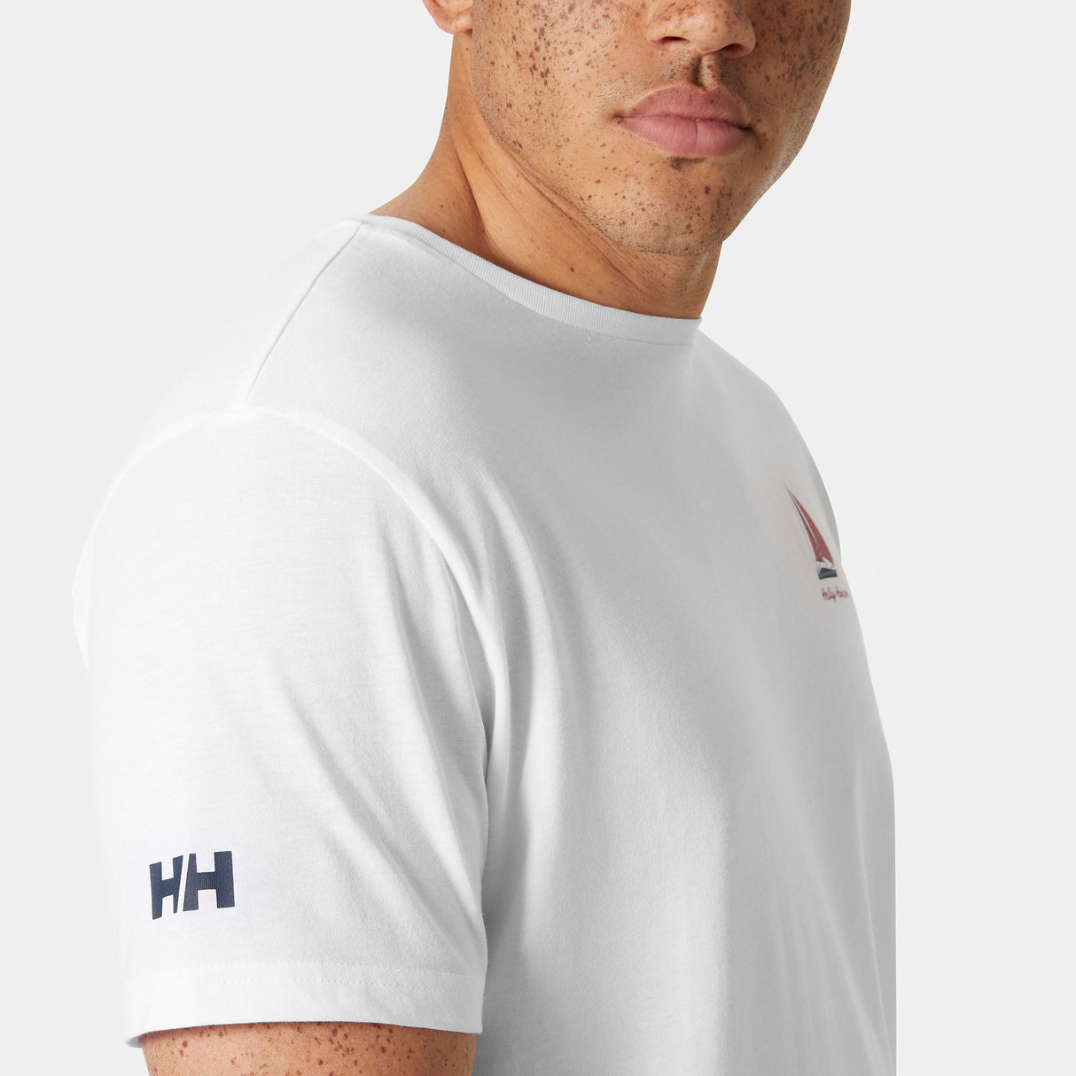 Explore Helly Hansen Men Shoreline T-shirt 3.0 - White for trail, outdoor & lifestyle use | Liv Activ Singapore