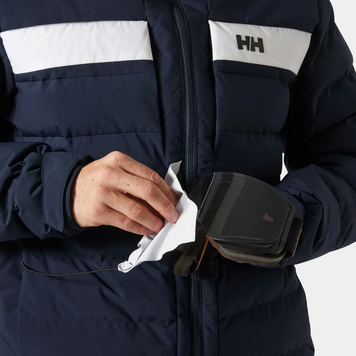 Explore Helly Hansen Men Bossanova Puffy Jacket - Navy for trail, outdoor & lifestyle use | Liv Activ Singapore