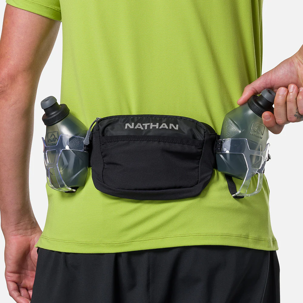 Nathan Sports Trail Mix Plus 3.0 Hydration Belt - Black / Reflective Silver