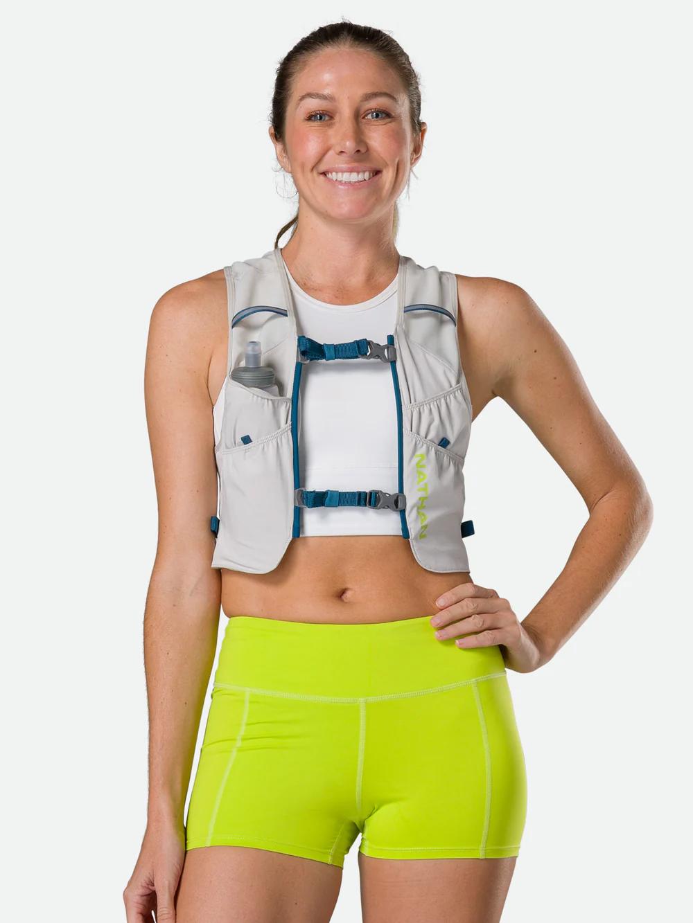 Nathan Sports Pinnacle Featherlite 1.5L Hydration Vest - Vapor Grey
