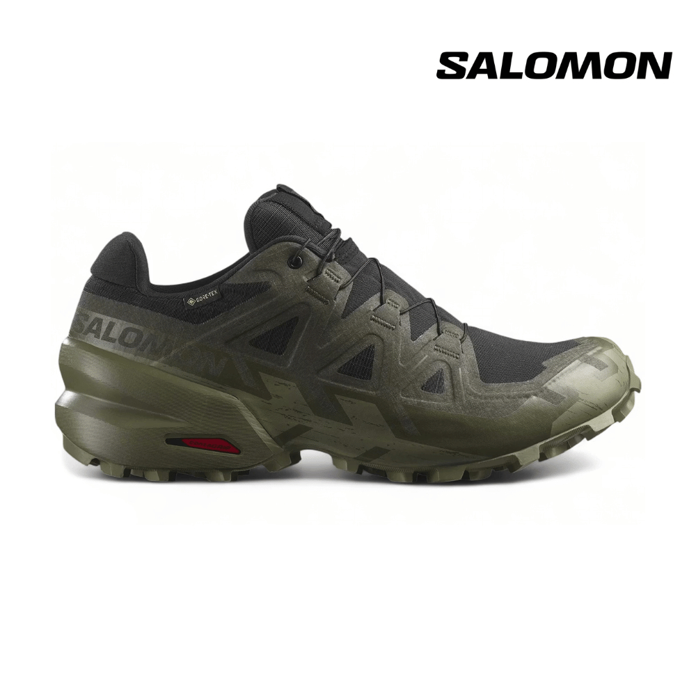 Salomon Men Speedcross 6 GTX - Black / Peat / Deep Lichen Green
