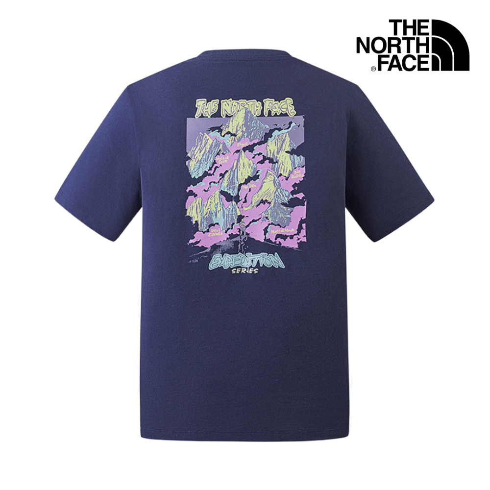 The North Face Unisex Essential Expedition Series Short Sleeve Tee Graphic - AP Summit Navy