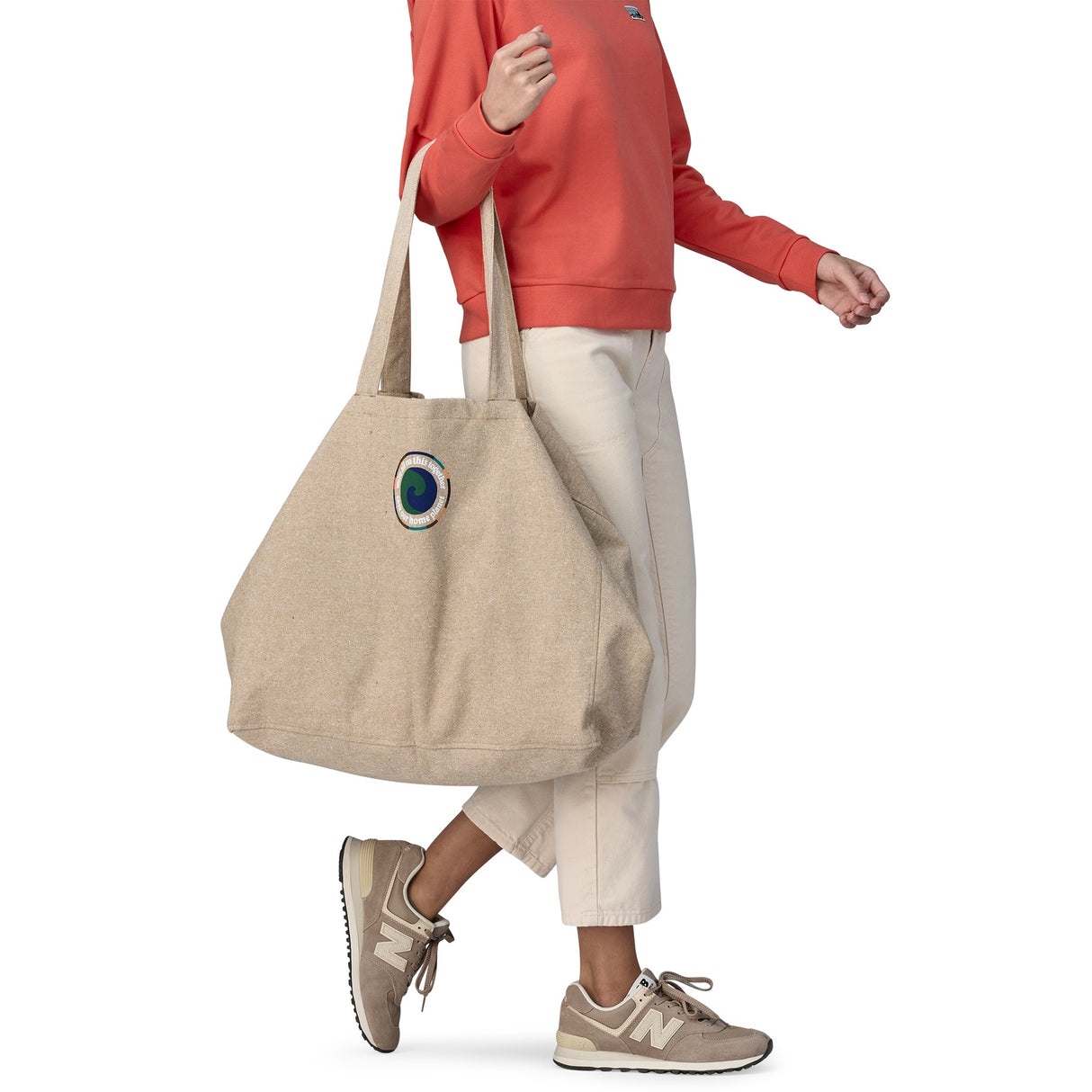 Explore Patagonia Recycled Oversized Tote - Unity Fitz: Classic Tan for trail, outdoor & lifestyle use | Liv Activ Singapore