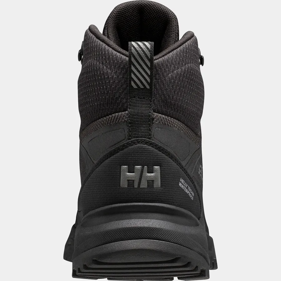 Explore Helly Hansen Men Cascade Mid Low-Cut Helly Tech Boots - Black / New Light Grey for trail, outdoor & lifestyle use | Liv Activ Singapore