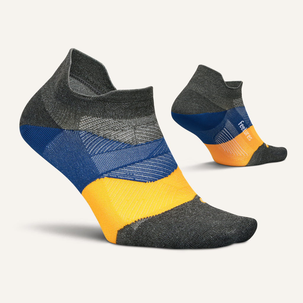 Feetures Active Elite Ultra Light Cushion No Show Tab - Iron Seal