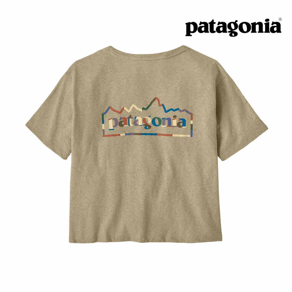 Explore Patagonia Women Unity Fitz Easy-Cut Responsibili-Tee - Pumice for trail, outdoor & lifestyle use | Liv Activ Singapore