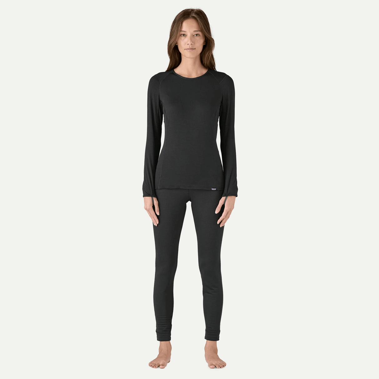 Explore Patagonia Women Capilene® Thermal Weight Crewneck - Black for trail, outdoor & lifestyle use | Liv Activ Singapore