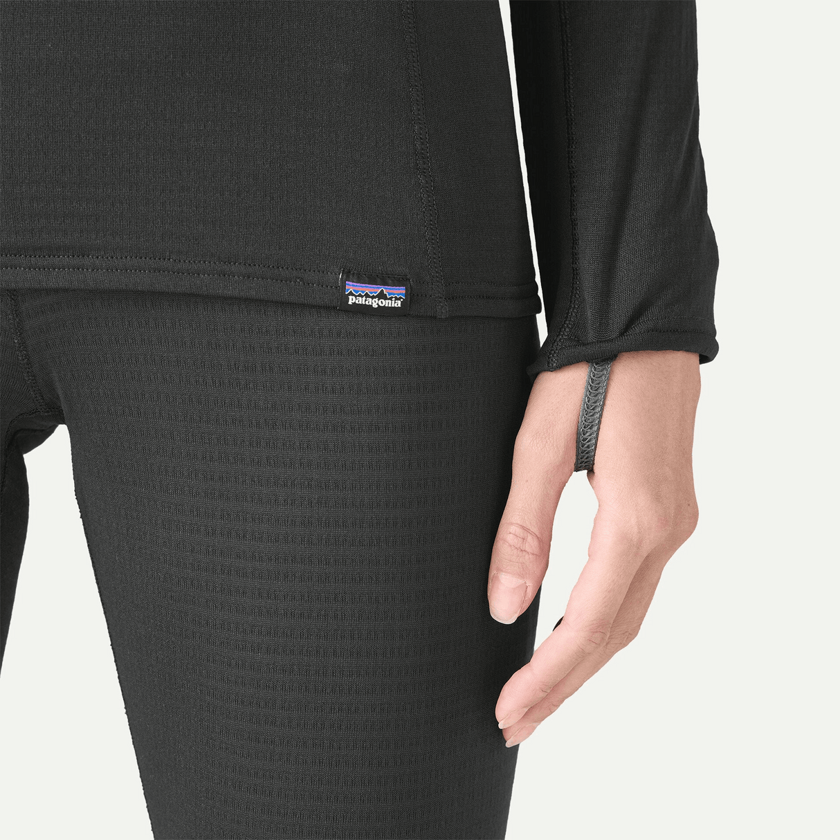 Explore Patagonia Women Capilene® Thermal Weight Crewneck - Black for trail, outdoor & lifestyle use | Liv Activ Singapore