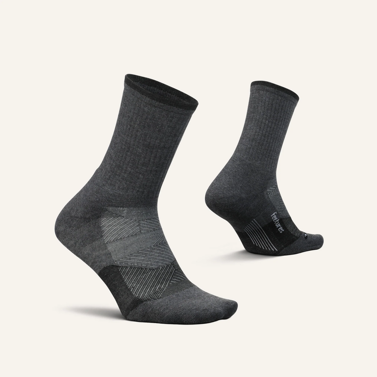 Explore Feetures Trail Max Cushion Mini Crew - Gray for trail, outdoor & lifestyle use | Liv Activ Singapore