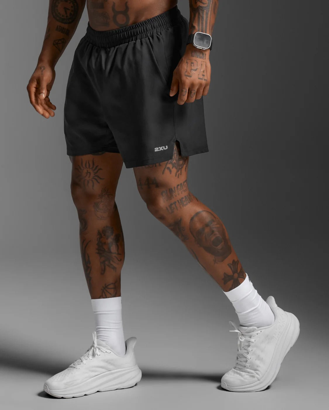 Explore 2XU Men Aero 5 Inch Shorts - Black / Silver Reflective for trail, outdoor & lifestyle use | Liv Activ Singapore