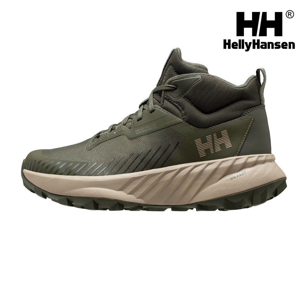 Explore Helly Hansen Men Awe Hiker Mid HT - Utility Green / HH Khaki for trail, outdoor & lifestyle use | Liv Activ Singapore