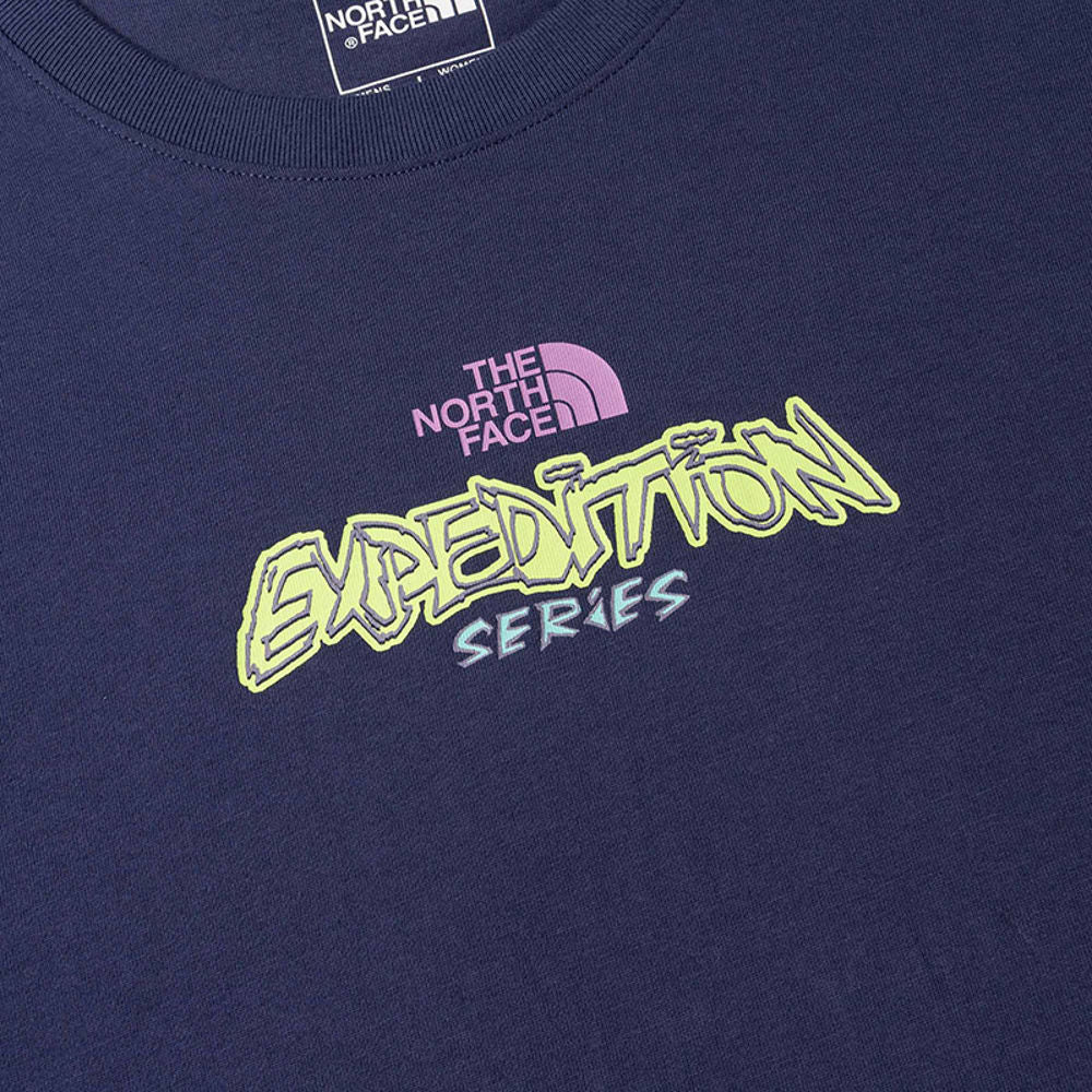 The North Face Unisex Essential Expedition Series Short Sleeve Tee Graphic - AP Summit Navy