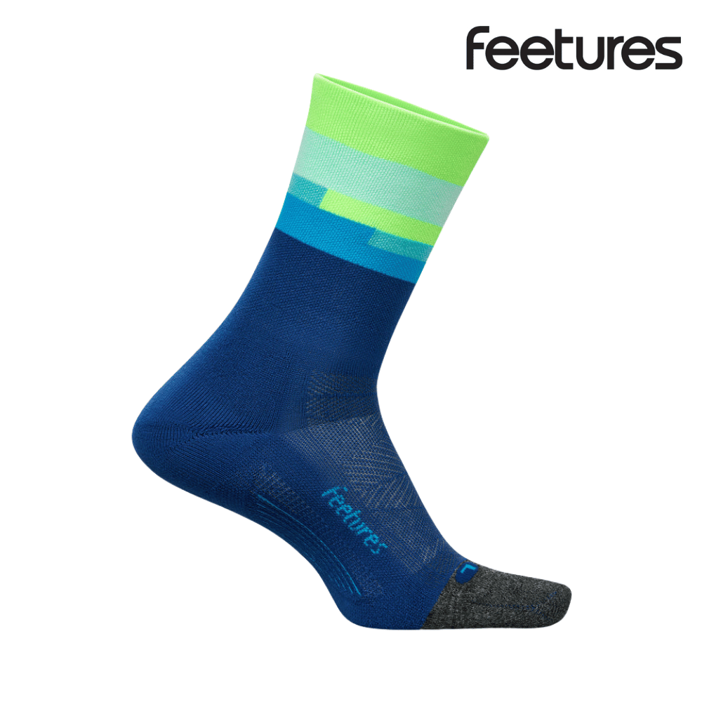 Feetures Active Elite Light Cushion Mini Crew - Surfboard Blue
