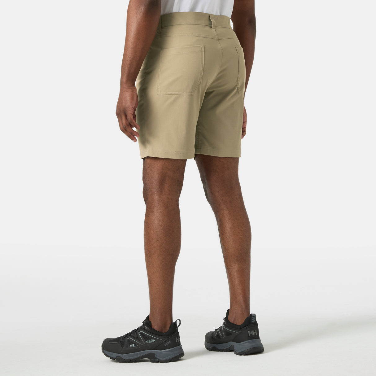 Explore Helly Hansen Men Holmen 5 Pocket Shorts - Pebble for trail, outdoor & lifestyle use | Liv Activ Singapore