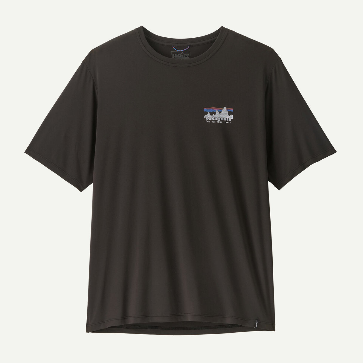 Explore Patagonia Men Capilene® Cool Daily Shirt - '73 Skyline - Black for trail, outdoor & lifestyle use | Liv Activ Singapore