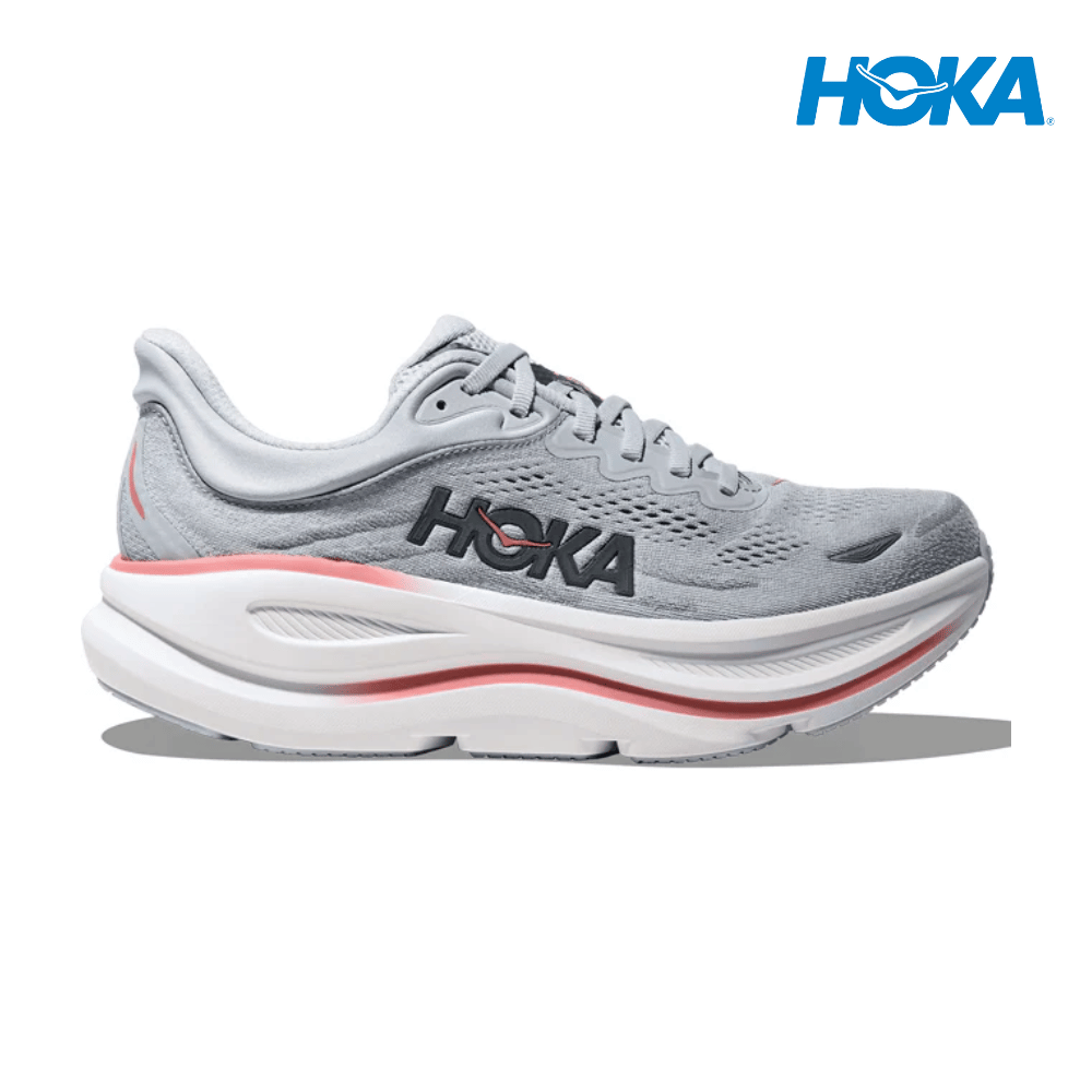 Explore HOKA Women Bondi 9 Wide - Mineral Blue / Washed Blue for trail, outdoor & lifestyle use | Liv Activ Singapore