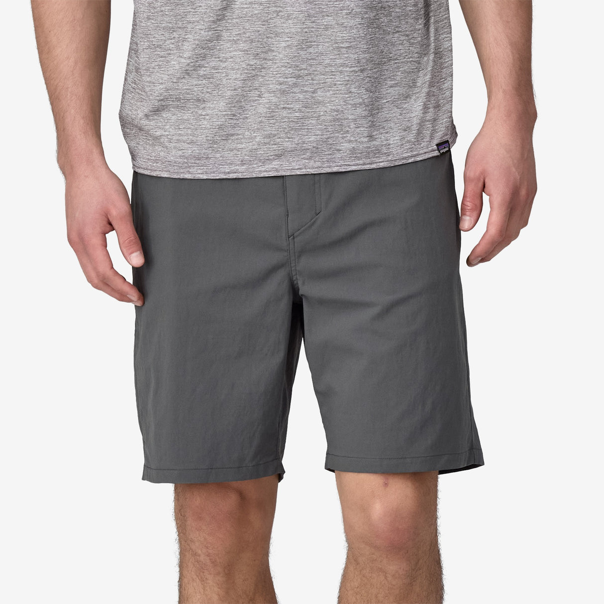 Explore Patagonia Men Quandary 8" Hiking Shorts - Forge Grey for trail, outdoor & lifestyle use | Liv Activ Singapore
