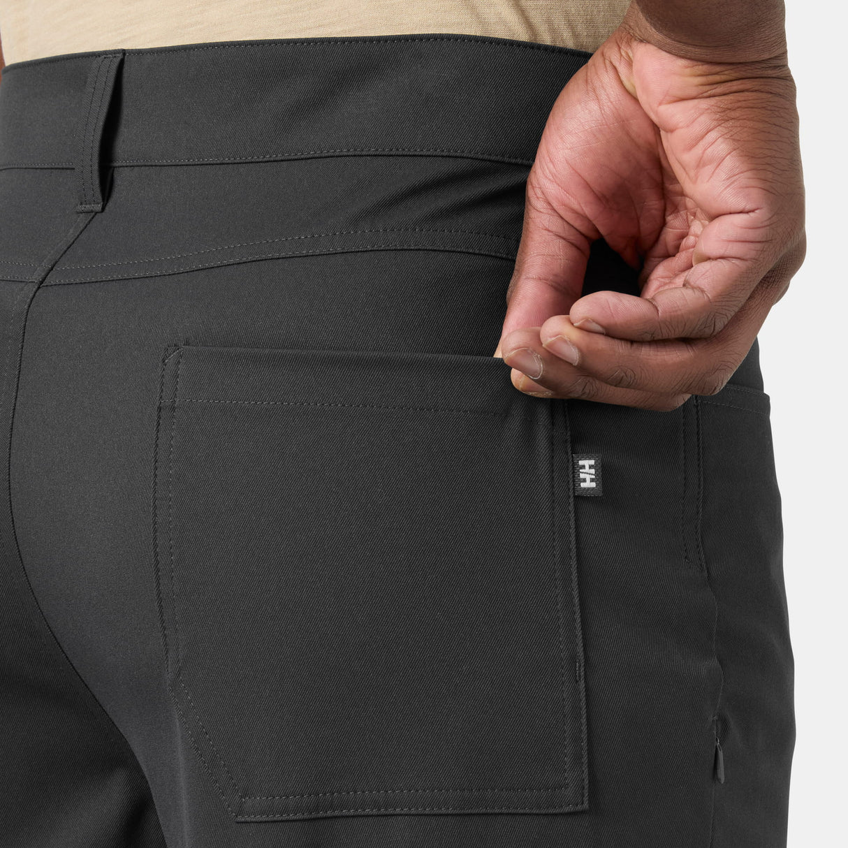 Explore Helly Hansen Men Holmen 5 Pocket Shorts - Ebony for trail, outdoor & lifestyle use | Liv Activ Singapore