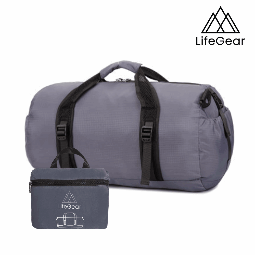 Explore Lifegear Packable Duffel 40L - Grey for trail, outdoor & lifestyle use | Liv Activ Singapore