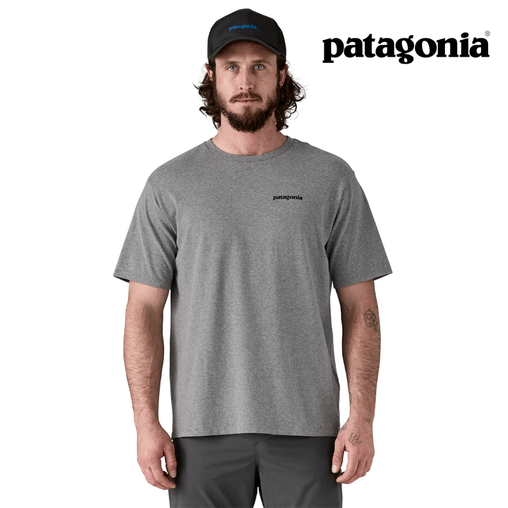 Patagonia Men P-6 Logo Responsibili-Tee - Gravel Heather