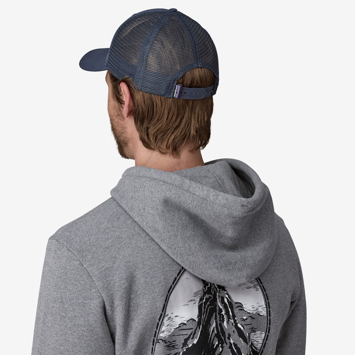 Explore Patagonia P-6 Logo LoPro Trucker Hat - 2 Colours for trail, outdoor & lifestyle use | Liv Activ Singapore