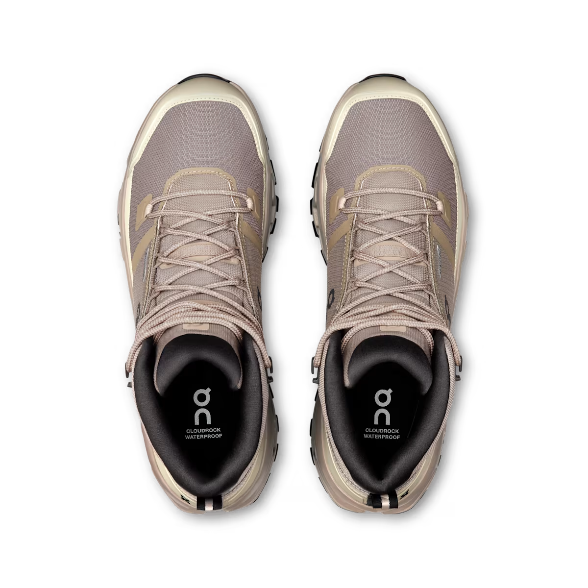 On Men Cloudrock Mid Waterproof - Cinder / Desert