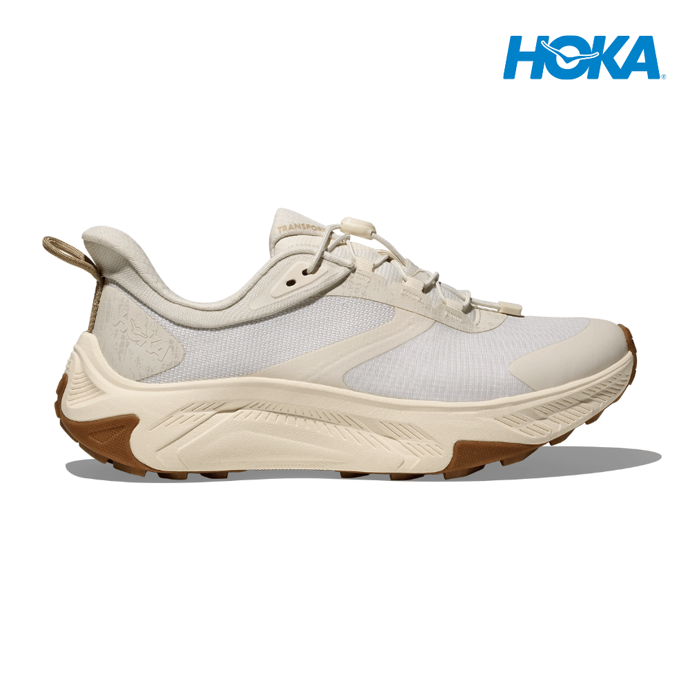 Explore HOKA Women Transport 2 Wide - Alabaster / Alabaster for trail, outdoor & lifestyle use | Liv Activ Singapore