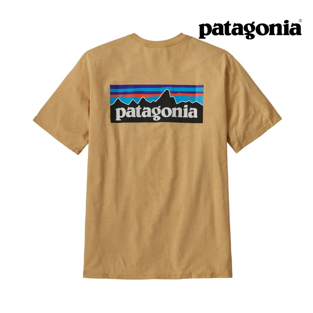 Patagonia Men P-6 Logo Responsibili-Tee - Beeswax Tan