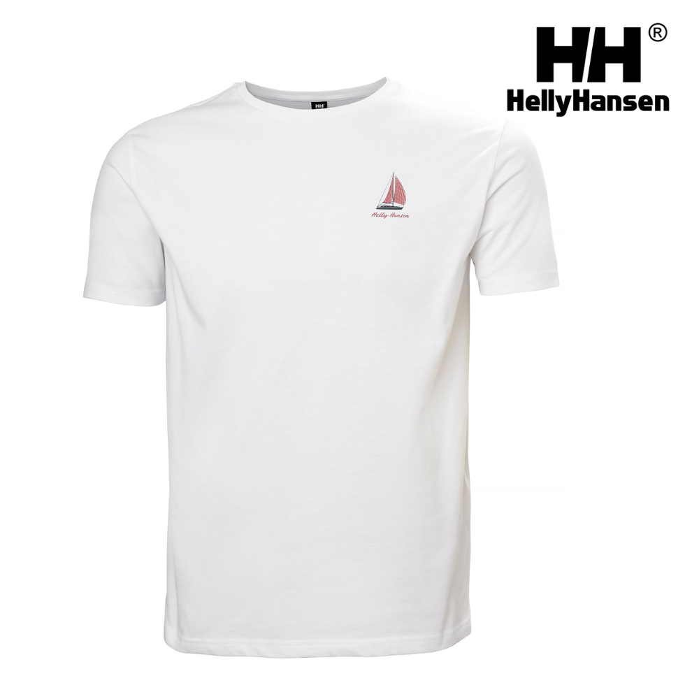 Explore Helly Hansen Men Shoreline T-shirt 3.0 - White for trail, outdoor & lifestyle use | Liv Activ Singapore