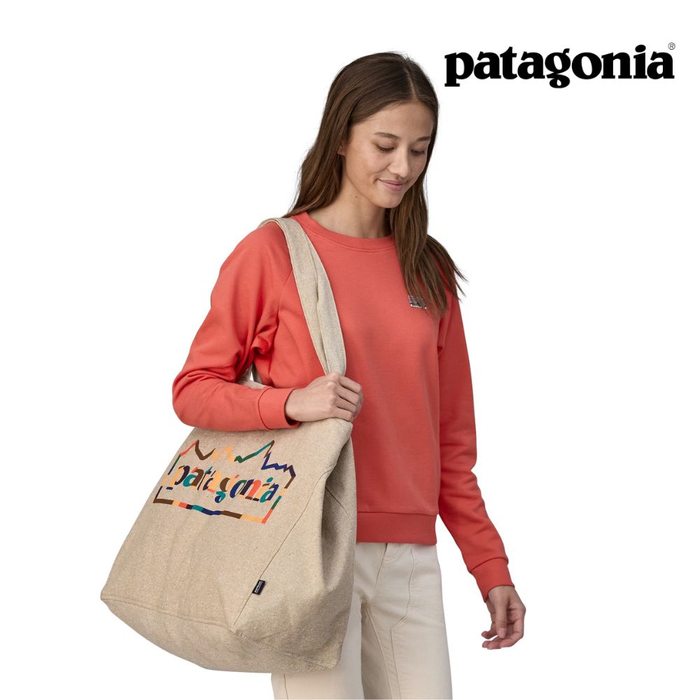 Explore Patagonia Recycled Oversized Tote - Unity Fitz: Classic Tan for trail, outdoor & lifestyle use | Liv Activ Singapore