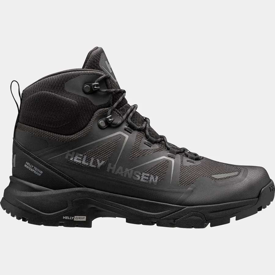 Explore Helly Hansen Men Cascade Mid Low-Cut Helly Tech Boots - Black / New Light Grey for trail, outdoor & lifestyle use | Liv Activ Singapore