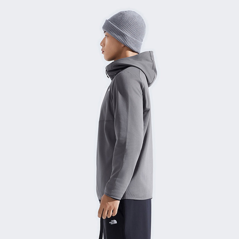 Explore The North Face Men Performance Fleece Full Zip Hoodie - AP Smoked Pearl for trail, outdoor & lifestyle use | Liv Activ Singapore