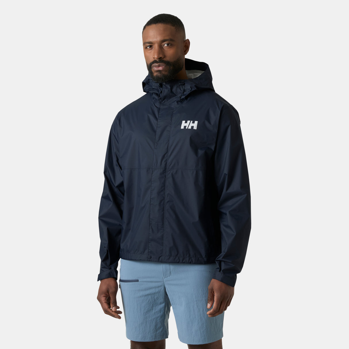 Explore Helly Hansen Men Loke Jacket - Navy for trail, outdoor & lifestyle use | Liv Activ Singapore