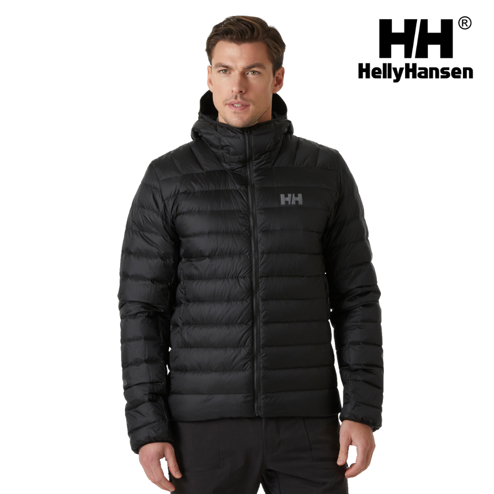 Helly Hansen Men Verglas Hooded Down Jacket Black