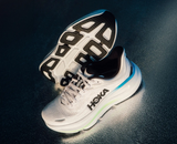 Explore HOKA Men Bondi 9 Wide - Frost / Black for trail, outdoor & lifestyle use | Liv Activ Singapore