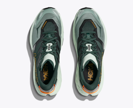 Explore HOKA Men Speedgoat 7 Wide - Bay Leaf / Sea Glass for trail, outdoor & lifestyle use | Liv Activ Singapore