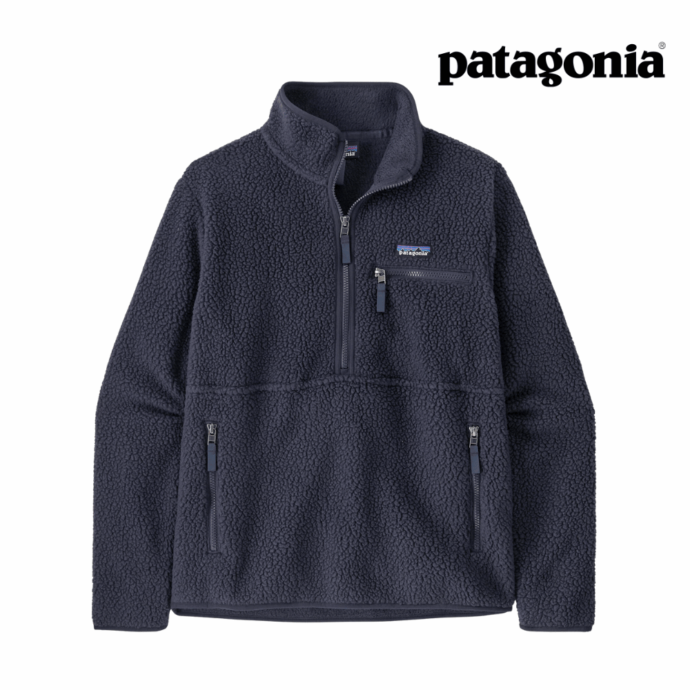 Explore Patagonia Women Retro Pile Fleece Marsupial Pullover - Sunken Blue for trail, outdoor & lifestyle use | Liv Activ Singapore