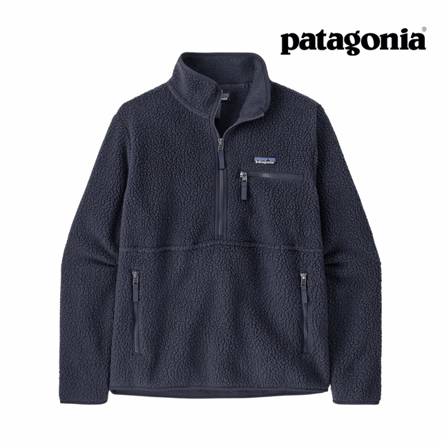 Explore Patagonia Women Retro Pile Fleece Marsupial Pullover - Sunken Blue for trail, outdoor & lifestyle use | Liv Activ Singapore
