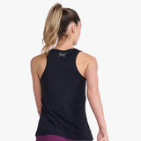 2XU Women Aero Singlet - Black / Silver Reflective