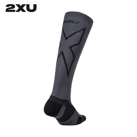 2XU Unisex Vectr Light Cushion Full Length Socks - Black / Titanium