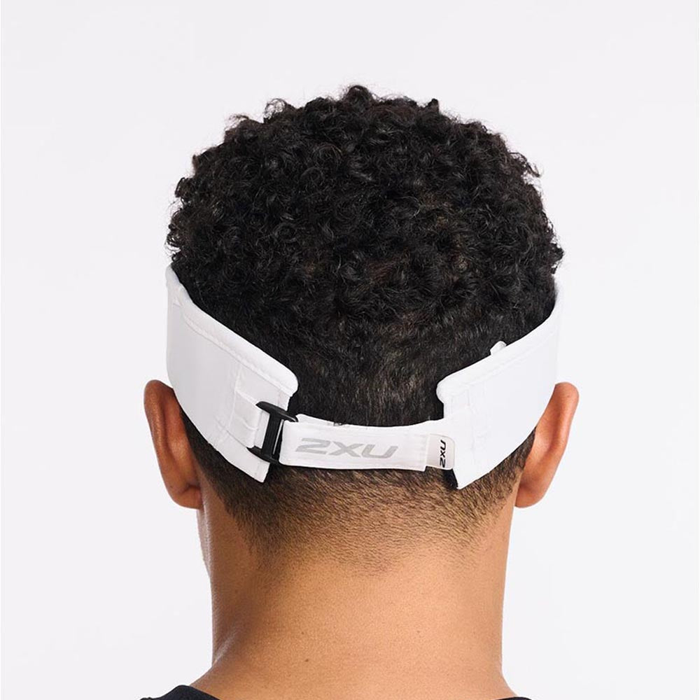 2XU Unisex Run Visor - White / White