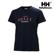 Explore Helly Hansen Women Core Graphic T-shirt 2.0 - Navy for trail, outdoor & lifestyle use | Liv Activ Singapore