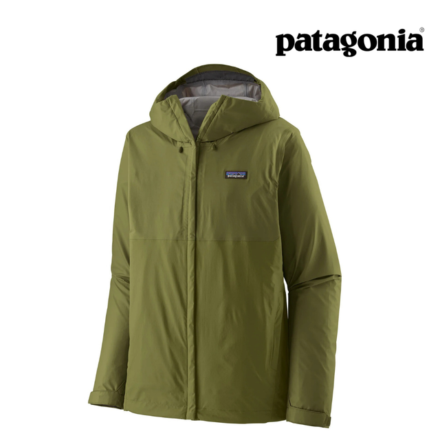 Explore Patagonia Men Torrentshell 3L Rain Jacket - Caper Green for trail, outdoor & lifestyle use | Liv Activ Singapore